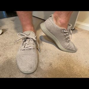 Men’s allbirds light grey wool runners